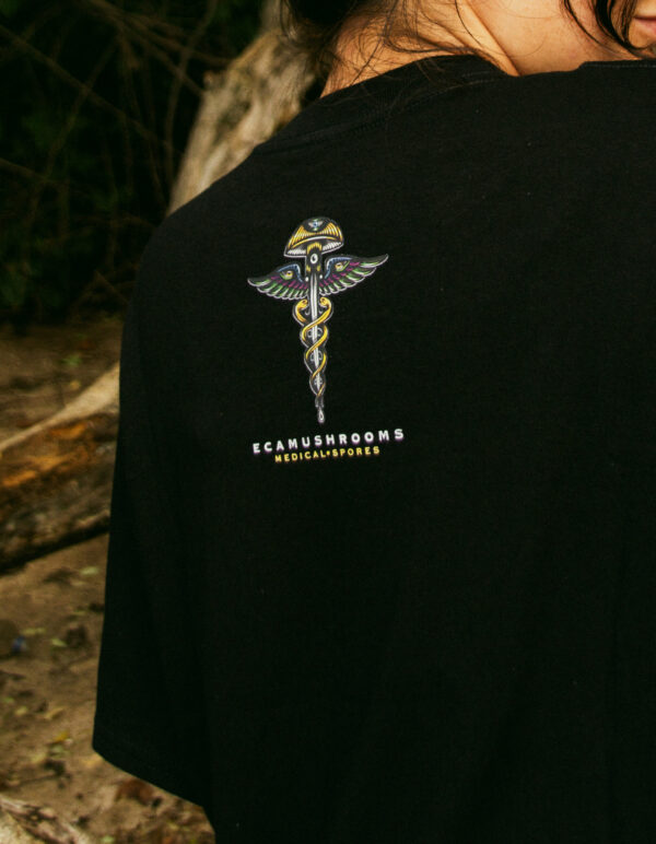 DSC08377 Camiseta Negra EcaMushrooms